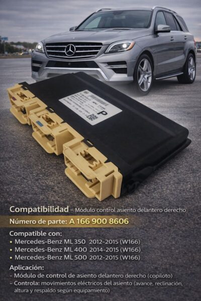 Mercedes Benz Ml 350 Amg Módulo Asiento Der A1669008606