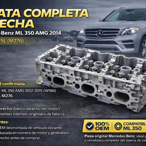Mercedes-benz Ml350 2014 Culata Completa Derecha