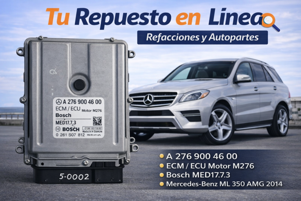 1 (2) Mercedes Benz Ml 350 4Matic 3.5L 2014 Módulo Computadora ECU OEM Usada