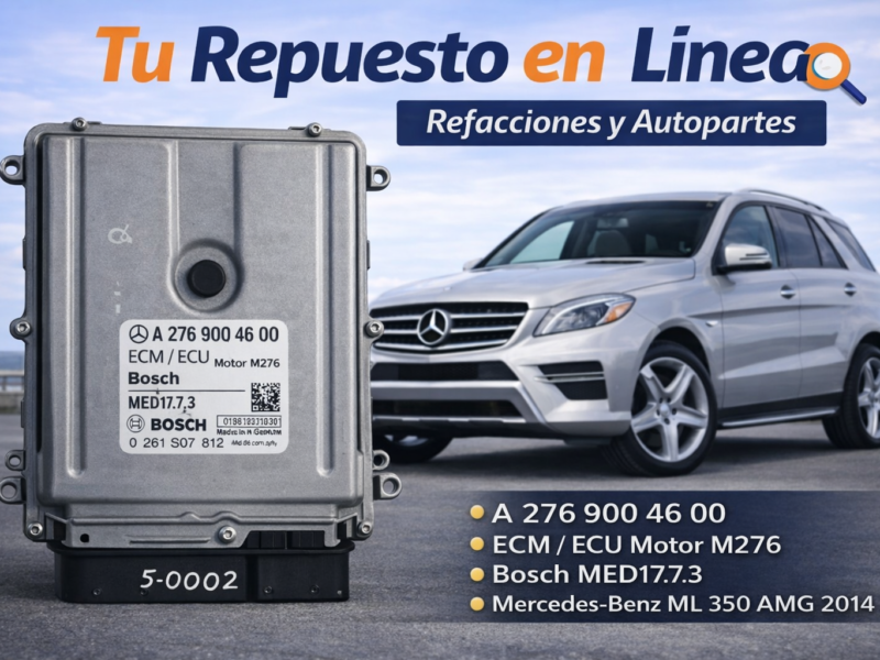 1 (2) Mercedes Benz Ml 350 4Matic 3.5L 2014 Módulo Computadora ECU OEM Usada
