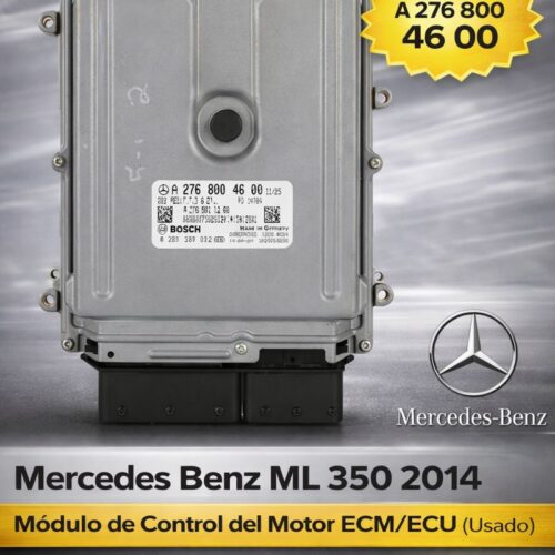 Mercedes Benz Ml 350 4Matic 3.5L 2014 Módulo Computadora ECU OEM Usada