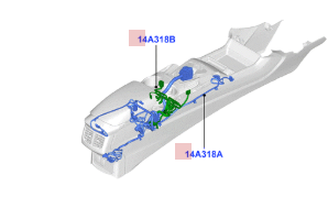 Ford Fusion 2014-2017 Arnés Consola Central Eg9t-14b079 Oem