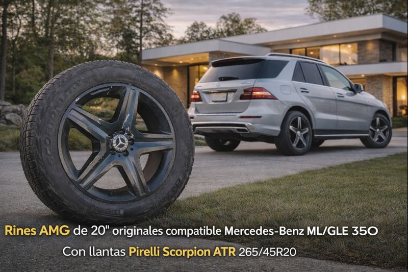 Mercedes-benz Ml 350 Amg Rin 20 Con Llanta 2012-2015