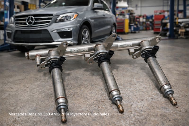 61245001-bf32-43f1-8cae-fb646dd228f7-md Mercedes-benz Ml350 2014 Riel Izquierdo Inyectores