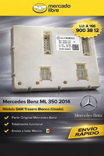 6620fa84-c558-43b1-8c6d-a62dd943f303-md Mercedes Benz Ml 350 2014 Módulo Sam Trasero A 166 900 3812
