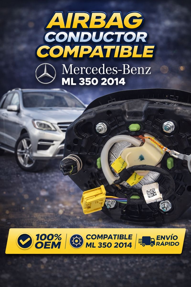 Mercedes Benz Ml 350 2014 Bolsa De Aire Lado Conductor