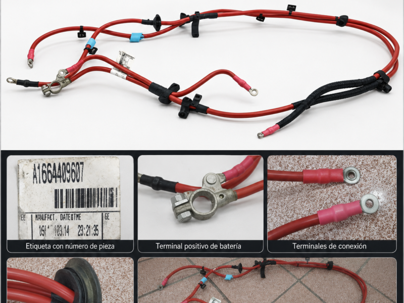 9911f3e7-69e0-4500-a5d7-35aa7b5f32e1 Mercedes Ml350 Amg 2014 Arnés Cable Batería Principal A166 440 9607