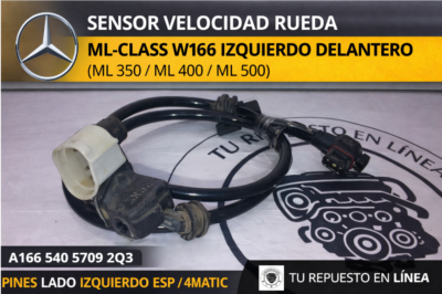 Captura de pantalla 2026-01-06 155550 Mercedes Benz Ml 350 Amg 2014 Sensor Abs Trasero Izq