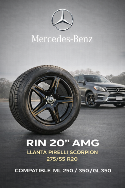 Mercedes-benz Ml 350 Amg Rin 20 Con Llanta Pirelli 12-15 (Usado)
