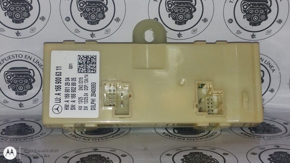 Mercedes Benz Ml 350 Amg 2014 Módulo Puerta Trasera Oem