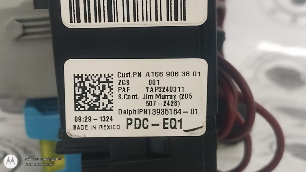 IMG_20250829_134616550 Mercedes-benz Ml 350 2012 Caja Fusibles Delantera Derecha