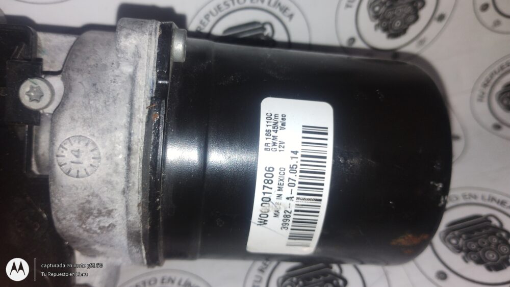 Mercedes-benz Ml 350 Amg 2014 Motor Limpiaparabrisas Oem