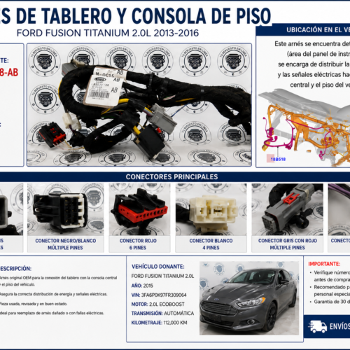 Arnés Tablero Y Consola Ford Fusion Eg9t-18b518-ab 2013-2016