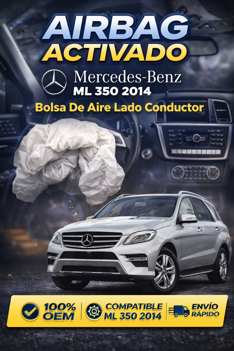 Mercedes Benz Ml 350 2014 Bolsa De Aire Lado Conductor