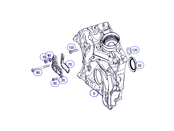 Mercedes-benz Ml350 2014 Tapa Cadena Tiempo A2760150100