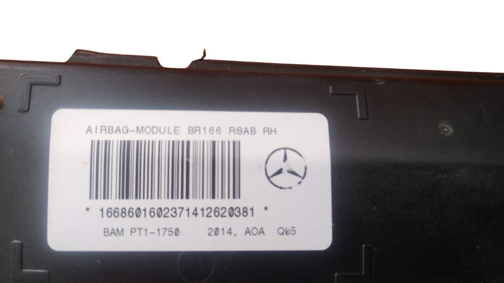 Mercedes-benz Ml 350 2014 Bolsa De Aire Asiento Tras Der