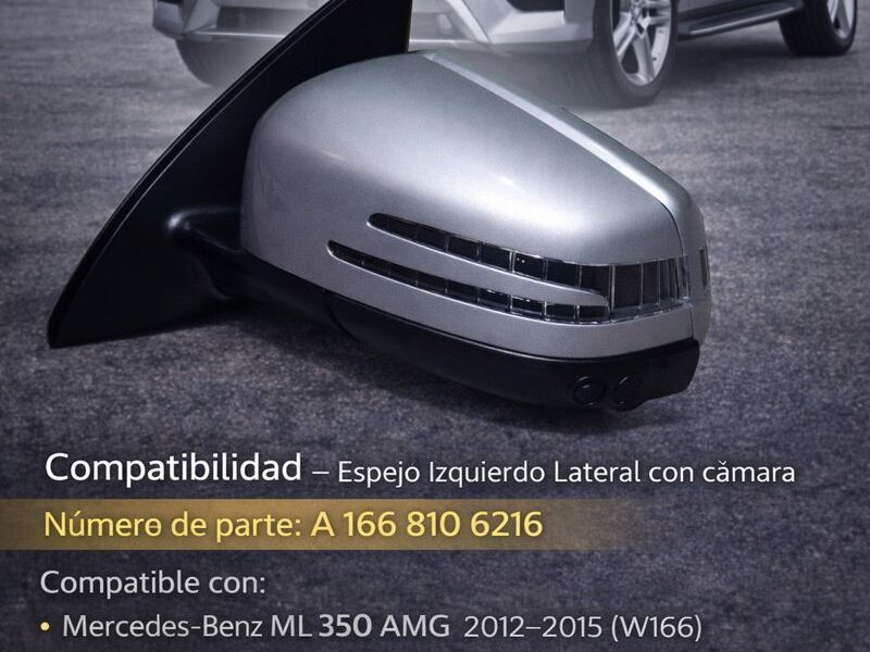 10034363-18fd-4917-a72b-2a3d97ae386c-md Mercedes Benz Ml 350 Amg Espejo Lateral Izquierdo Con Cámara