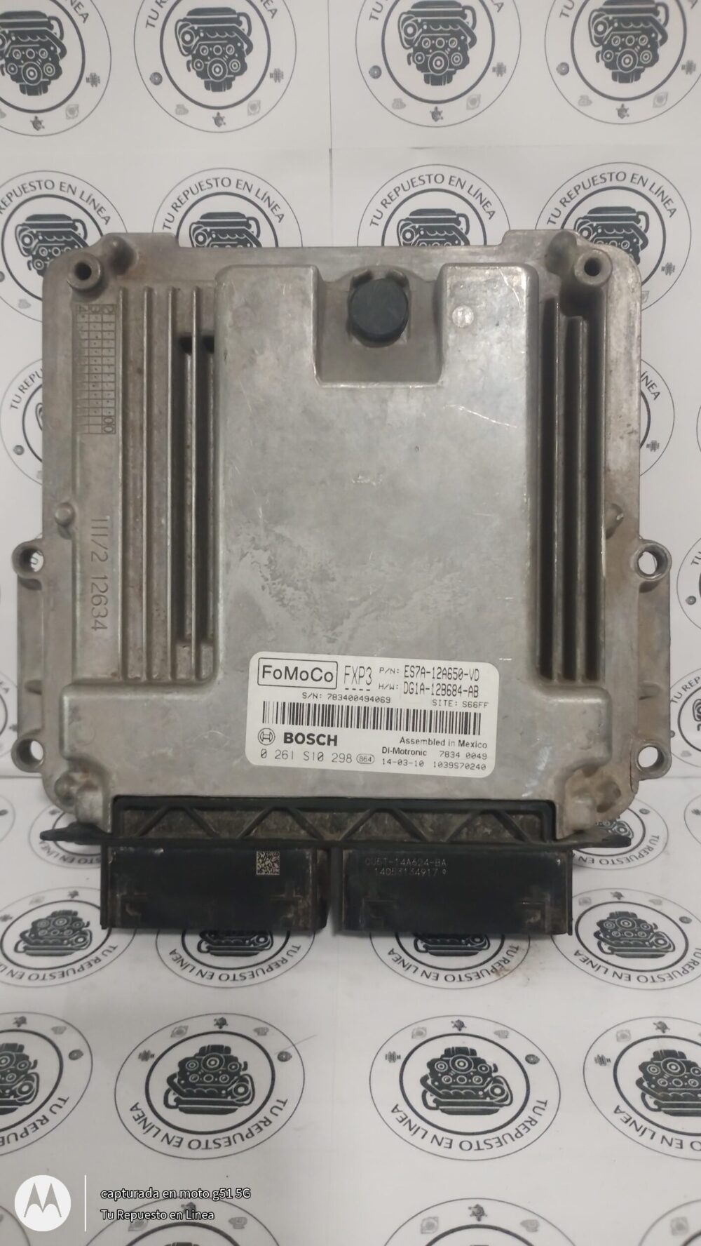 4 Ford Fusion Titanium 2.0l 2014 Módulo Ecu Es7a-12a650-vd Oem