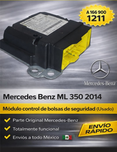 Mercedes Benz Ml350 Modulo Control De Bolsas De Seguridad