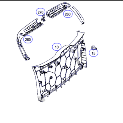 Captura de pantalla 2026-02-02 222443 Mercedes-benz Ml 350 Amg 2014 Panel Cajuela Oem A1667400370