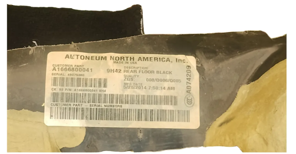 Mercedes-benz Ml 350 W166 Alfombra Completa Interior Oem