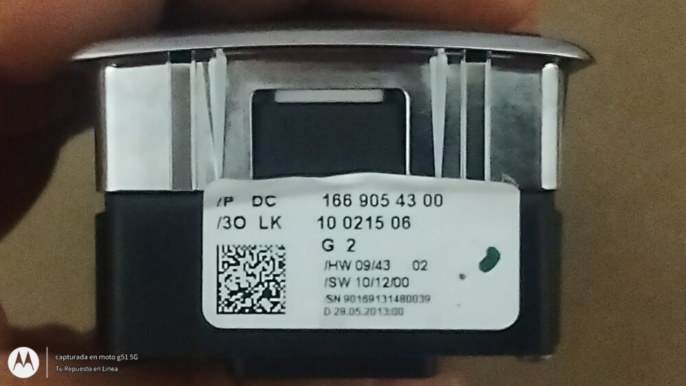 IMG_20250604_004910625 Mercedes-benz Cla 200 2014 Botonera Elevavidrios Ventanas A 009 431 5212