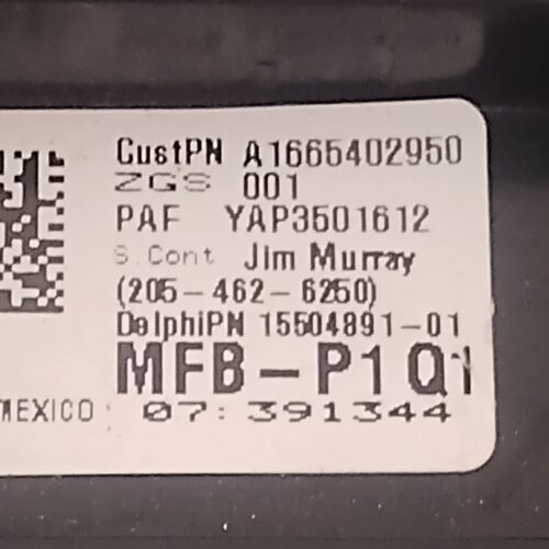 IMG_20250715_105020712 Mercedes Benz Ml 350 Amg Caja Fusibles/rele A1665402950 Oem