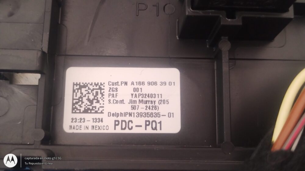 IMG_20250715_112443312 Mercedes Benz Ml 350 Amg Caja Fusibles Trasera A1669063901