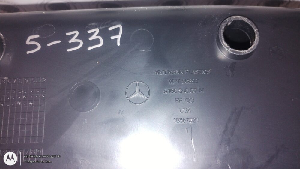 Mercedes Benz Ml350 2014 Compartimento Piso Izq Cajuela