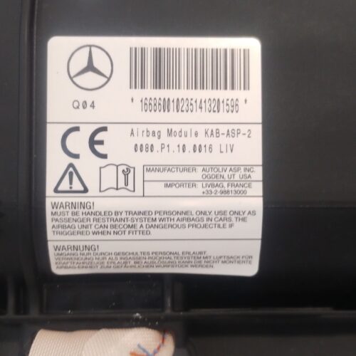 Mercedes Benz Ml350 2014 Bolsa De Aire De Rodilla / Piloto