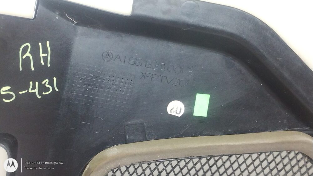 IMG_20250816_110854954 Mercedes-benz Ml 350 Panel Cubierta Frontal Derecha De Aire