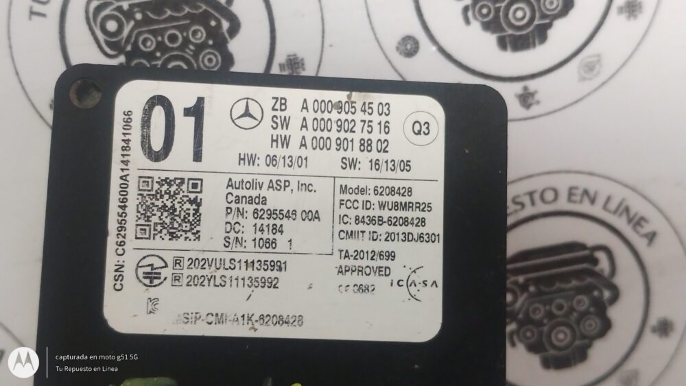 IMG_20250908_173003950 Mercedes-benz Ml 350 Amg 2014 Sensor Radar Punto Ciego