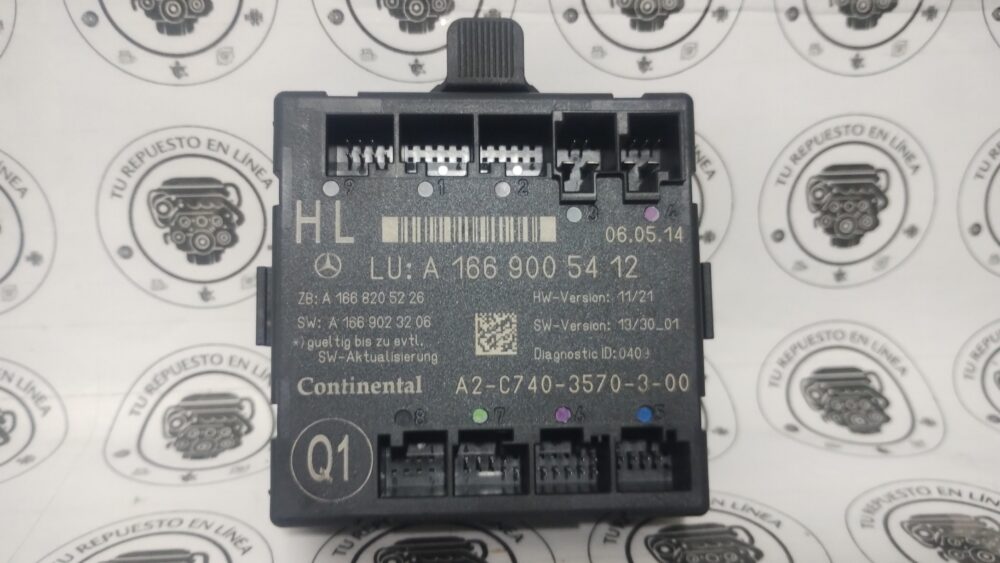 Mercedes Benz Ml 350 Amg Módulo De Puerta Trasera Izquierda