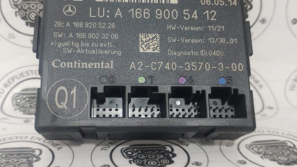 Mercedes Benz Ml 350 Amg Módulo De Puerta Trasera Izquierda