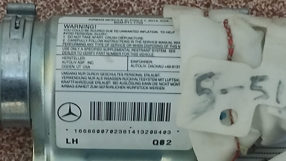Mercedes-benz Ml 350 Amg 2014 Bolsa Aire Cortina Lh Oem