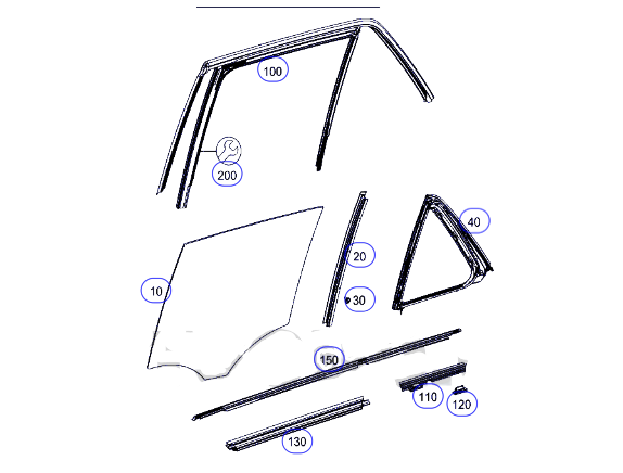 afd9efda-ffef-47c2-839c-084a32a2b36e Mercedes Benz Ml 350 2014 Cristal Puerta Izq Trasera
