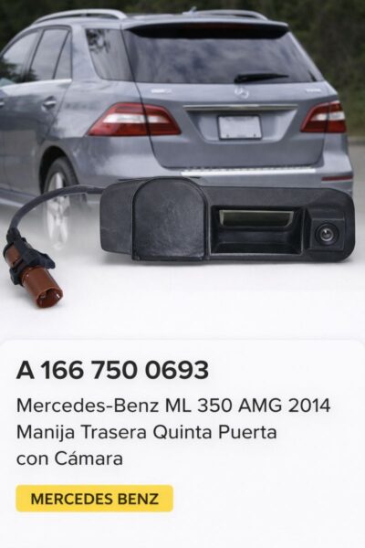 Mercedes-benz Ml 350 2014 Manija Trasera Cajuela Con Camara