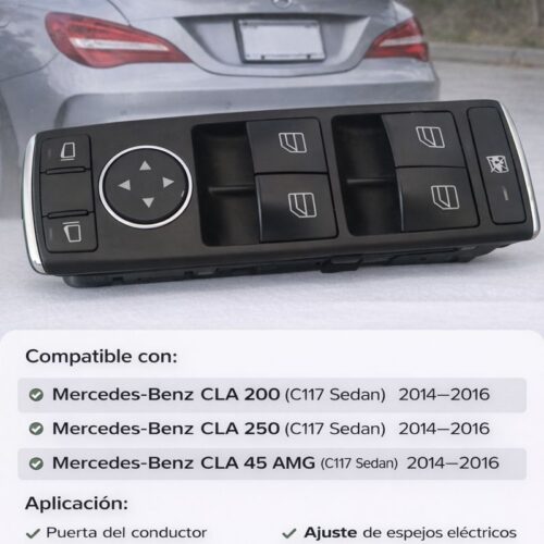 Mercedes-benz Cla 200 2014 Botonera Elevavidrios Ventanas A 009 431 5212