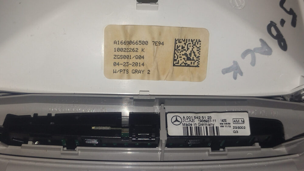 ef9b6447-ee36-4038-b533-de037d152147 Mercedes-benz Ml 350 Amg 2014 Luz Techo Trasera