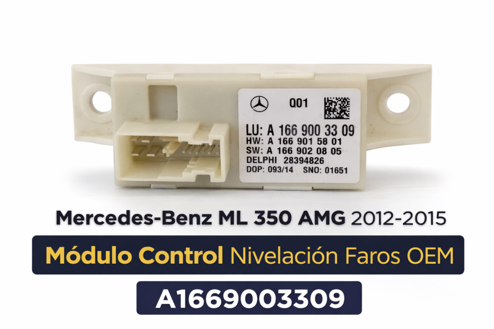 Mercedes-Benz ML 350 AMG 2014 Módulo Control Nivelación Faros OEM A1669003309