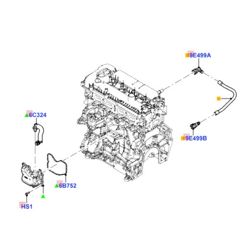 Captura de pantalla 2025-09-23 163031 Ford Focus Trend 2.0L 2014 Manguera Vacío CP9Z-6758-B OEM