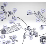 Mercedes-benz Cla 200 2014 Mangueta Trasera Izquierda A 246 0306 GER 14
