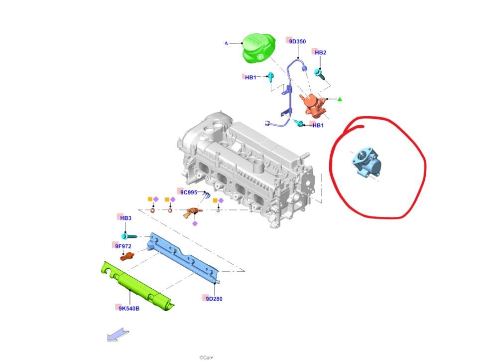 Diseño sin título Ford Focus Trend 2.0l 2014 Tapa Bomba Gasolina Cm5e-9b374-ee
