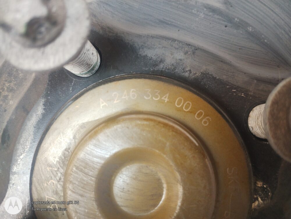 Mercedes-Benz CLA 200 2014 Disco Freno Trasero Derecho Con Maza OEM A2463340006