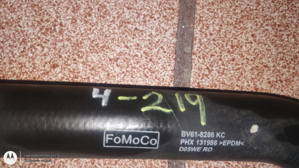 Ford Focus Trend 2.0L 2012-2015 Manguera Agua BV61-8286-KC