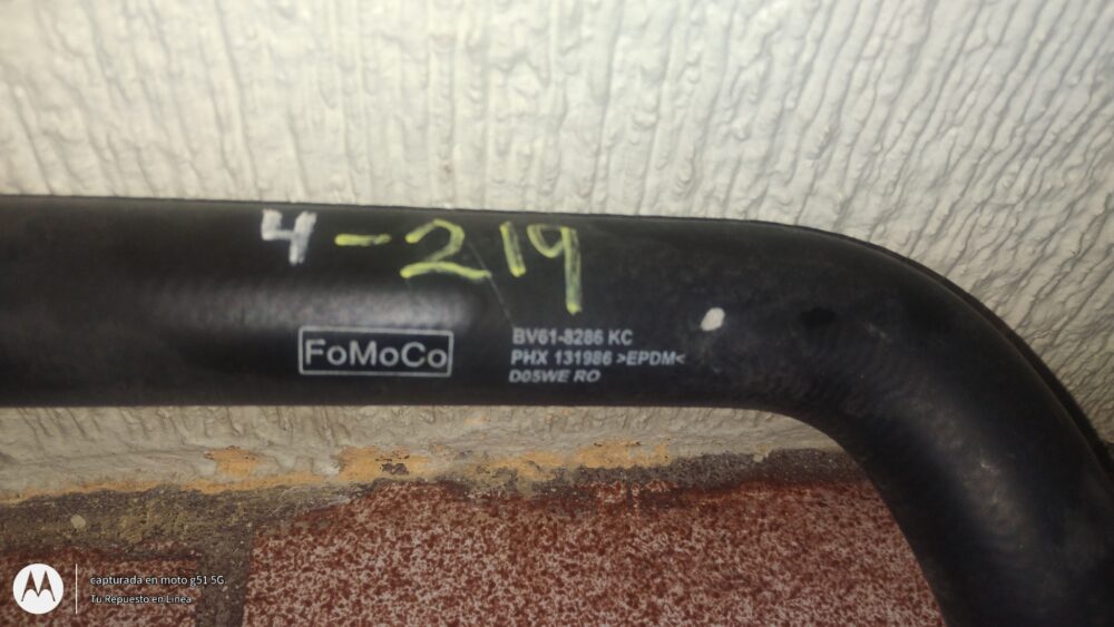 Ford Focus Trend 2.0L 2012-2015 Manguera Agua BV61-8286-KC