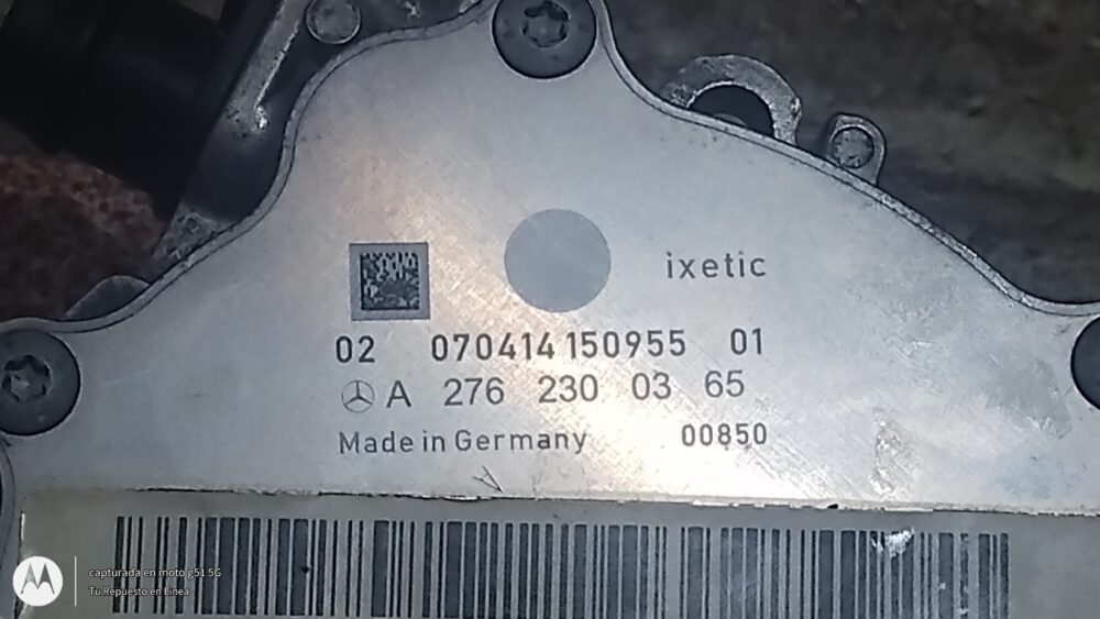 Mercedes-Benz ML 350 AMG 2014 Bomba de Vacío Motor M276 A2760107904