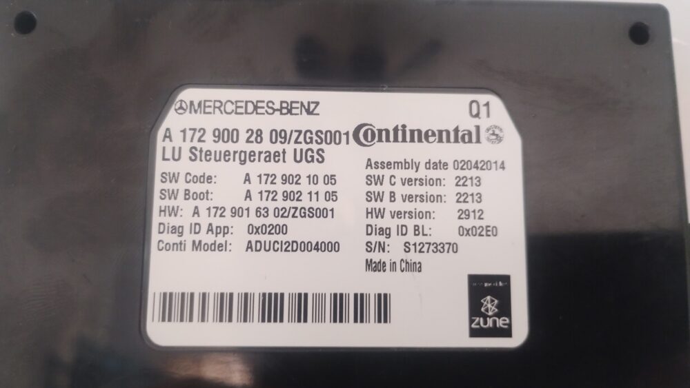 IMG_20260212_115051635 Mercedes-Benz ML 350 AMG 2012-2015 Módulo Comunicación UGS OEM A1729002809