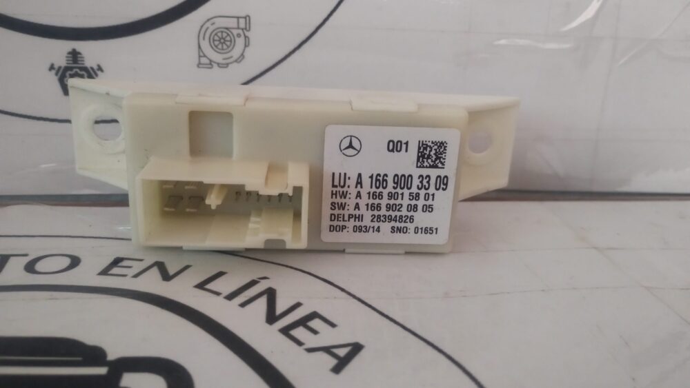Mercedes-Benz ML 350 AMG 2014 Módulo Control Nivelación Faros OEM A1669003309