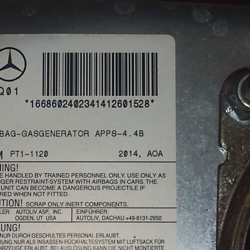 Mercedes-Benz ML 350 AMG 12-15 Bolsa Aire Tablero Pasajero OEM A1668602402